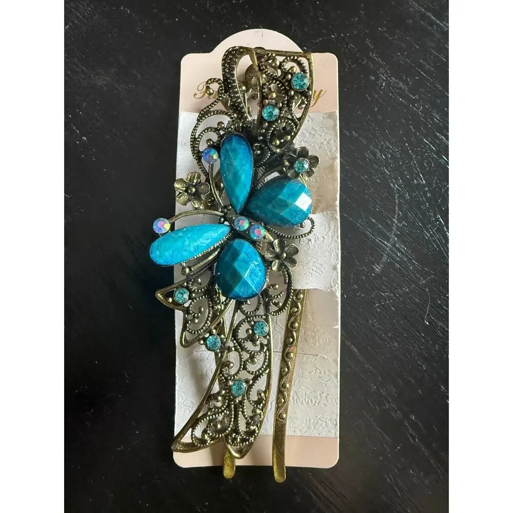 6/$25 NWT Retro Butterfly Style Hair Clip Beauty Tool